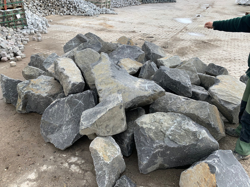 Granit sprængsten sort