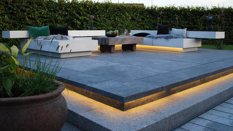 Kongsberg lystrin kalksten i natursten til terrasse