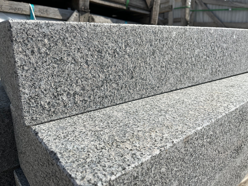 Moesgaard granit natursten trin closeup