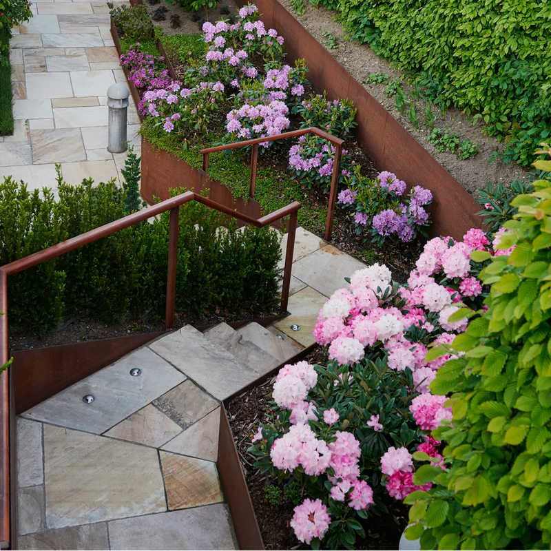 Sahara_Sandsten_Chelsea_mønster gangsti i natursten