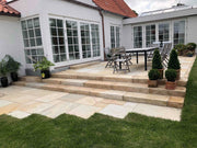 Sahara_Sandsten_Trin trappeforløb og terrasse i natursten