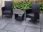 Skifer Shanghai Black Natursten Terrasse